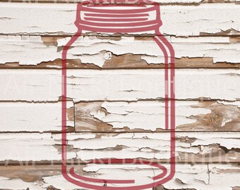 Mason Jar SVG, PNG, DXF files, instant download