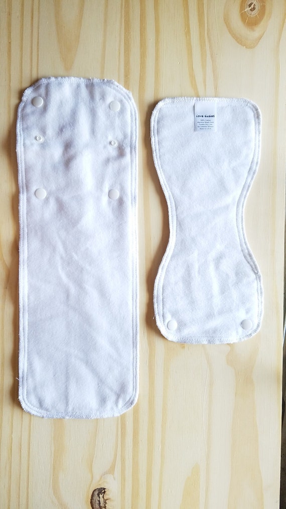 OS One size Flannel Cotton Cloth Diaper Insert Liners with