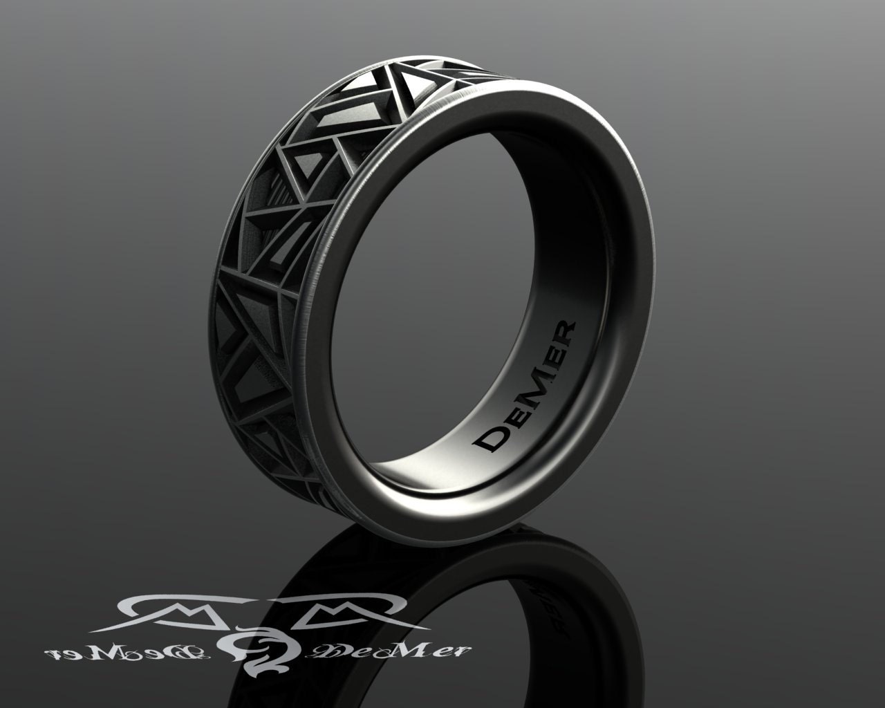 Fractal wedding ring