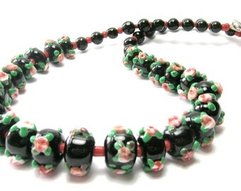black bead garland etsy black bead garland etsy