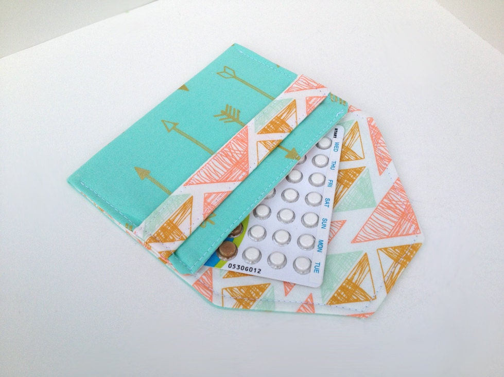 Birth Control Case / Pill Cozy Birth Control Pill Pack / ID