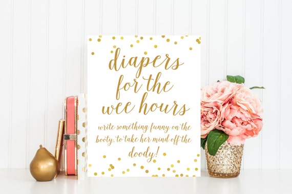Diapers for the Wee Hours Printable