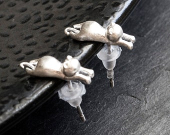 Cat earrings - 925 Sterling Silver Edition