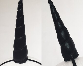 Metallic Black Unicorn Horn, black unicorn horn, unicorn horn, black horn, unicorn horn headband, unicorn costume