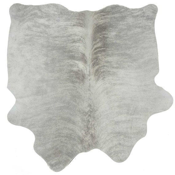 Cowhide Rug Cow Hide Leather Grey Gray White