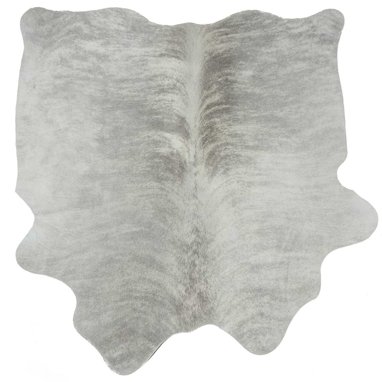Cowhide Rug Cow Hide Leather Grey Gray White