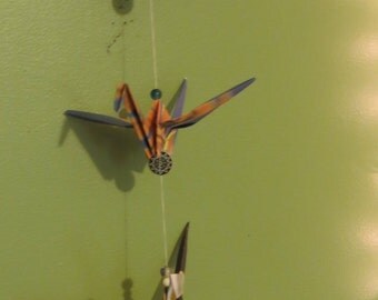 Origami Crane Mobile/Fan charm