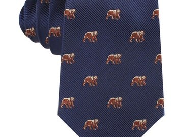 Men's Grizzly Bear Necktie (M248-T85) 8.5CM Wide Ties Tie Neckties Neck Mens Men Thick Normal Animal Animals Design Novelty Print
