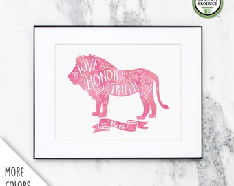 Phi Mu Love Honor and Truth | 8x10 Wall Art Print | Sorority Big Little Reveal Gift | Officially Licensed | PM-810
