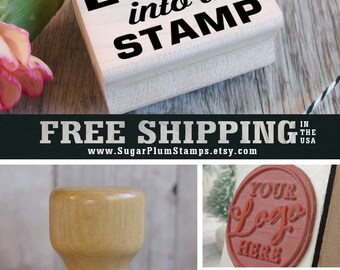 Custom logo rubber stamp, custom logo stamp, logo rubber stamper, custom art stamp, wood block stamp, custom rubber stamps on etsy
