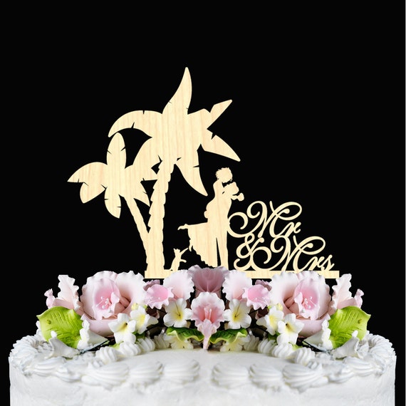 Rustic Wedding Cake Topper Palm Tree Wedding Cake By