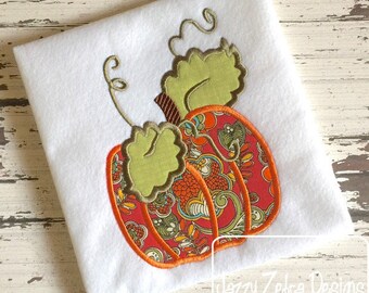 Pumpkin Applique embroidery Design - fall Applique Design - pumpkin Applique Design - Thanksgiving Appliqué Design - Halloween Applique