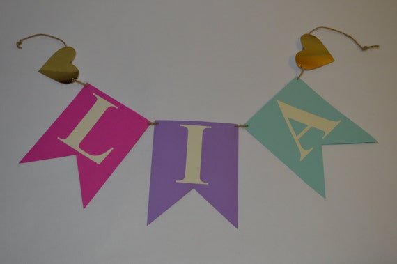 Items similar to Name Banner Nursery Banner Personalized Banner ...