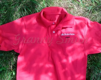 Halloween Jake from State Farm Costume / Embroidered Red shirt (Khakis not included) In 18 sizes! ONSIES!!! Adult S-6XL & Child XS-XL!!!