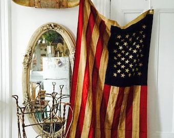 Tea Stain American Flag