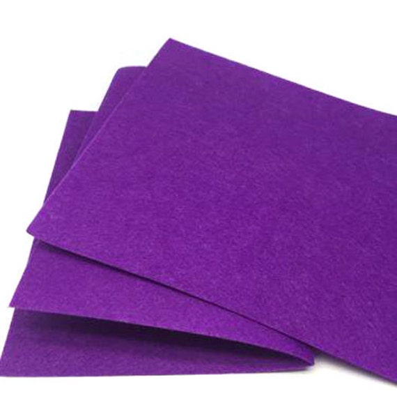 Hard Felt Sheets 1mm 30x20cm Purple Felting Fabric by WowDIY