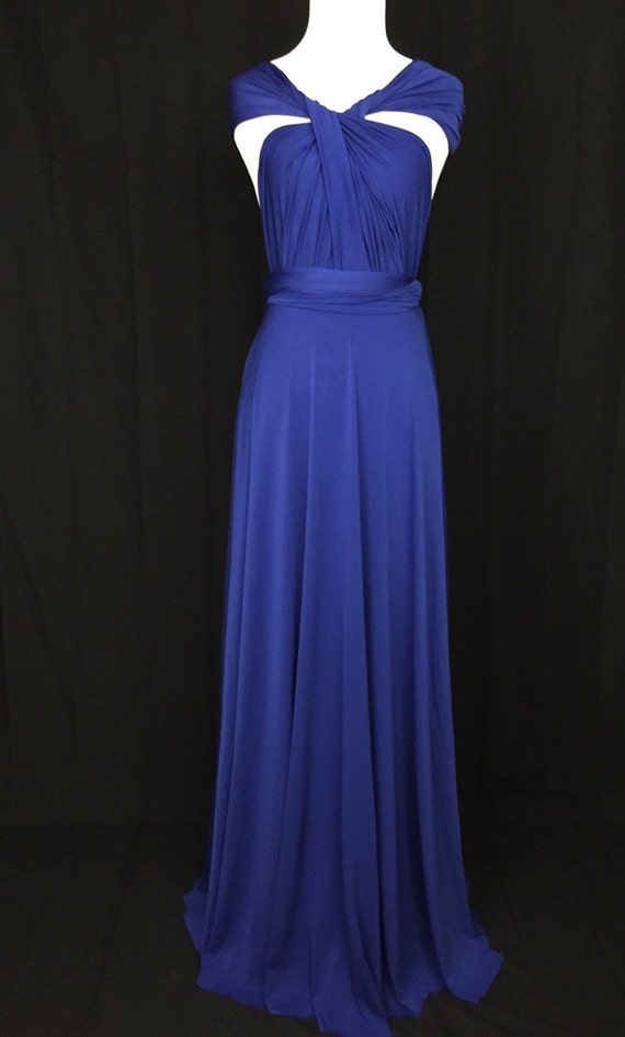 Royal blue Infinity Dress Convertible Formalwrap dress