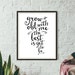 Printable Calligraphy Albert Einstein Quote Art Print