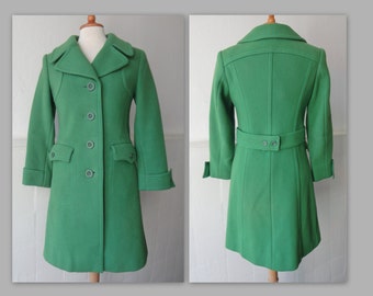 70s Vintage Wool Coat // Size Small