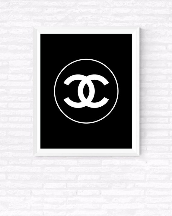 COCO Chanel Logo Printable Beauty and Fashion Print Makeup