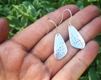 Silver constellation earrings | sterling silver | personalized zodiac detail with choice for 2 signs | custom hand stamped on the backs