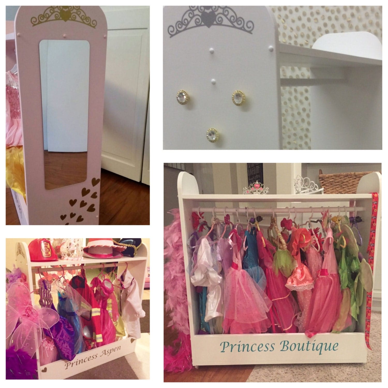 Princess Dress Up Closet Costume Organizer by TravelingElephants