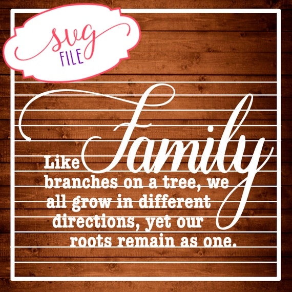 Download Family Like branches on a tree roots Cut File SVG by ...