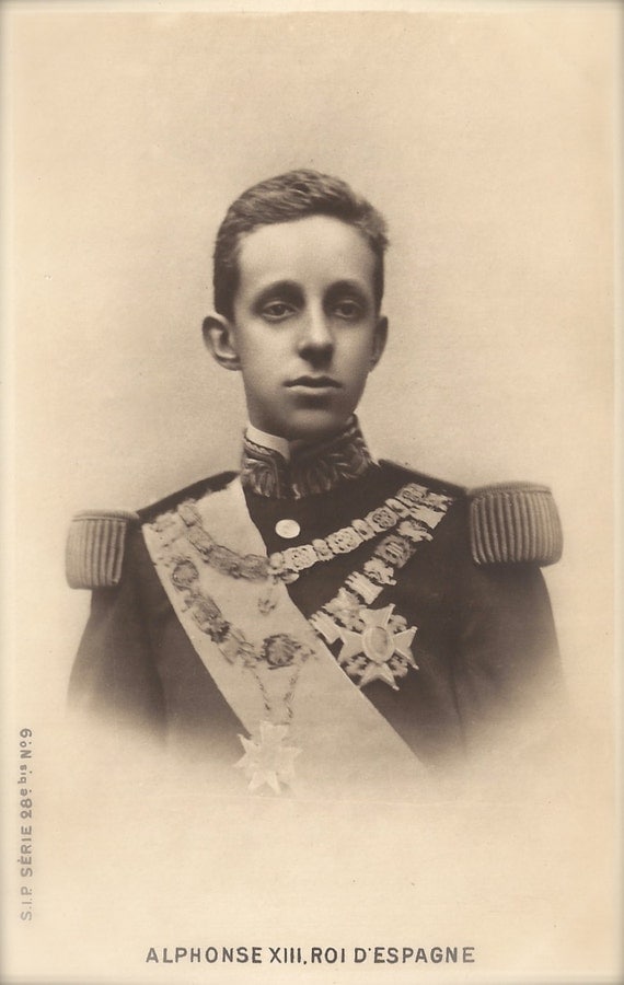 King Alfonso XIII of Spain Royal Portrait in by TheVintageProphecy