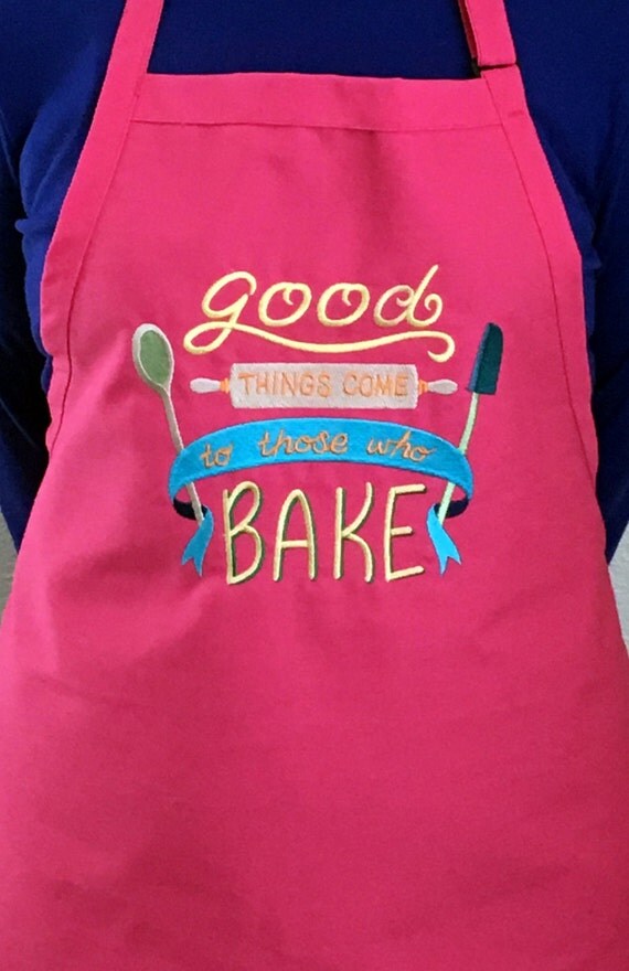 Apron Baker's apron Embroidered Apron Baking by SimplySaidStitches