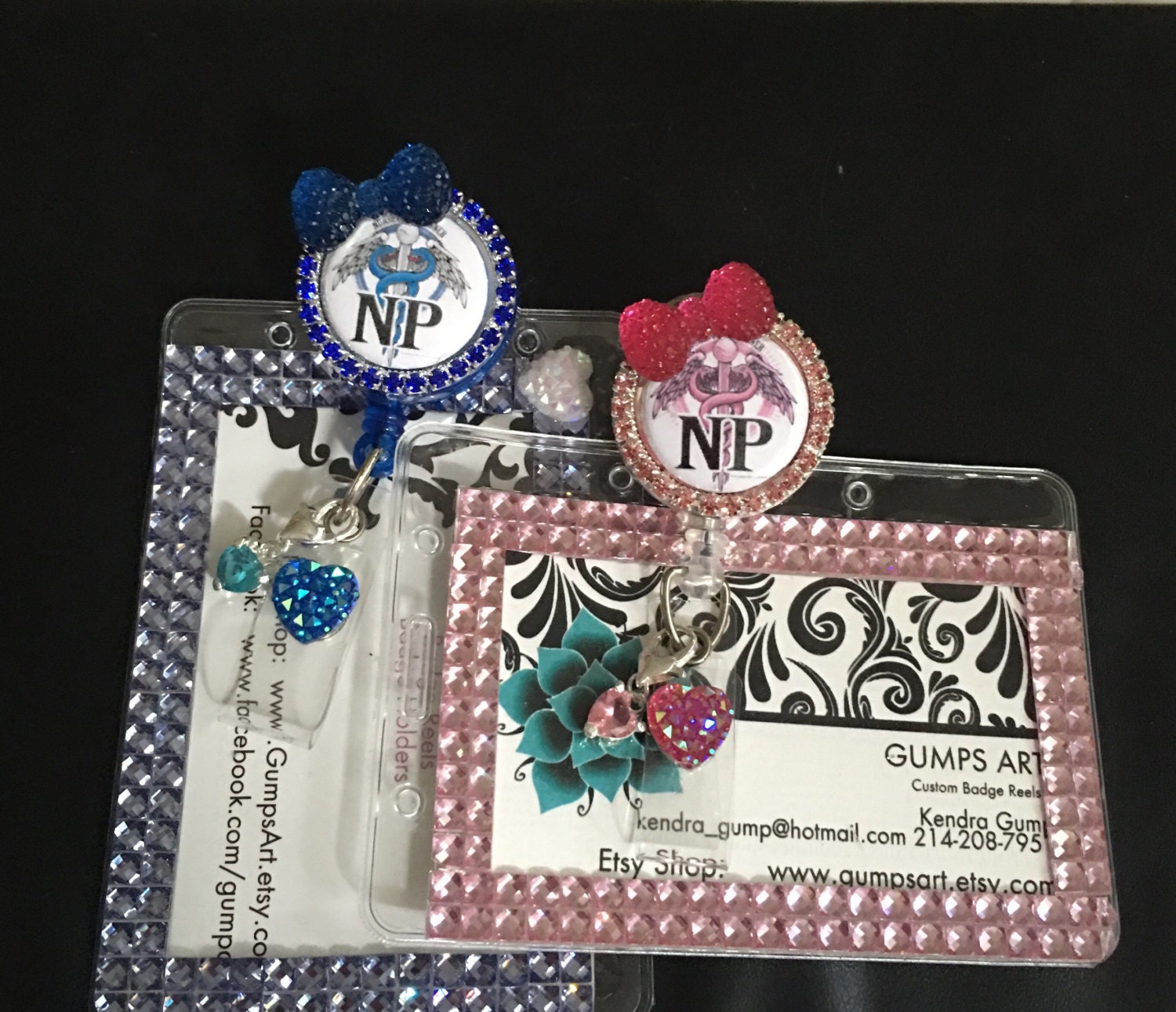 NP badge reel Nurse practitioner name tag by GumpsArtBadgeReels