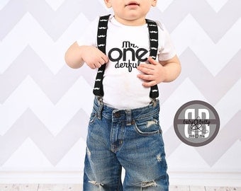 First Birthday Boy Outfit, DIY, Iron On Transfer, Mr. One derful, 1st Birthday Boy Outfit, First Birthday Shirt, First Birthday Outfit Boy
