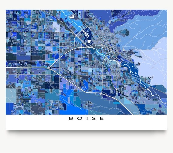 City map Boise Idaho PDF