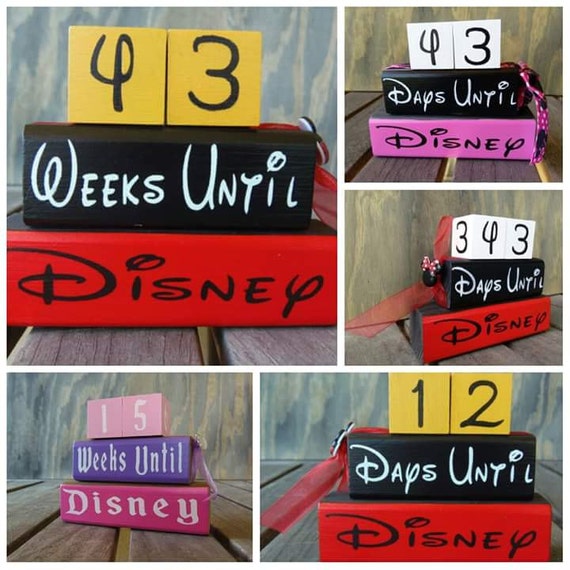 Disney Countdown Blocks Reversible Days Until Disney World