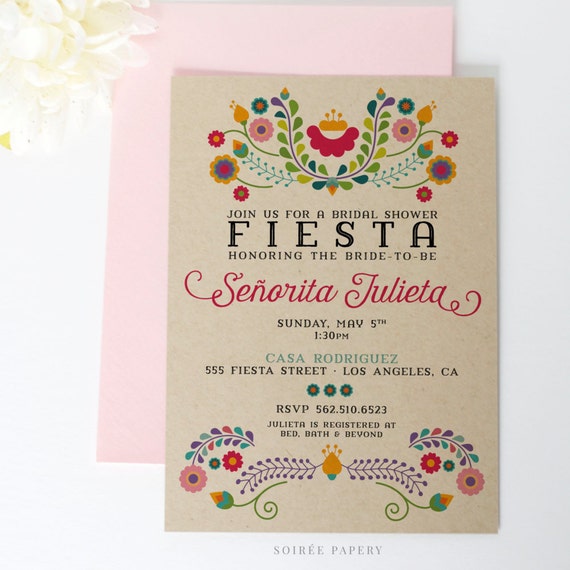 Fiesta Bridal Shower Invitations 5