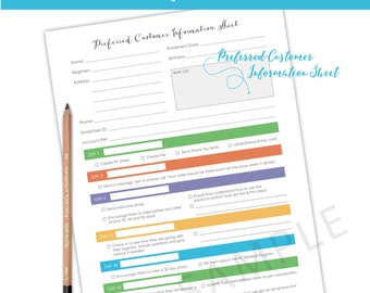 Rodan and Fields New Preferred Customer Info Sheet - Rodan + Field / Info Sheet / Preferred Customer / New Preferred Customer