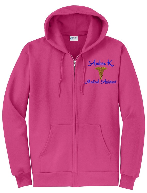 Monogrammed Nursing Student Sweatshirt Hoodie. by SewingByGrace