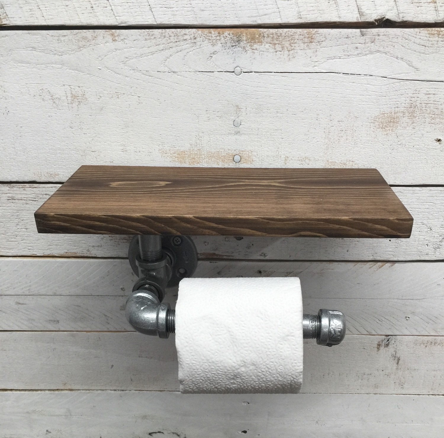 Rustic Toilet Paper Holder Industrial Toilet Paper Holder