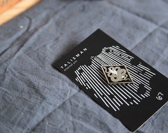 TALISMAN Snake and Hand Enamel Pin | Enamel Lapel Pin | Flare