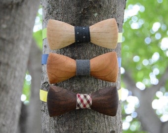 Wooden Bow Ties Domestic Hardwood Wood Bow Ties Mens Bow Ties Groomsmen Gifts Bowties