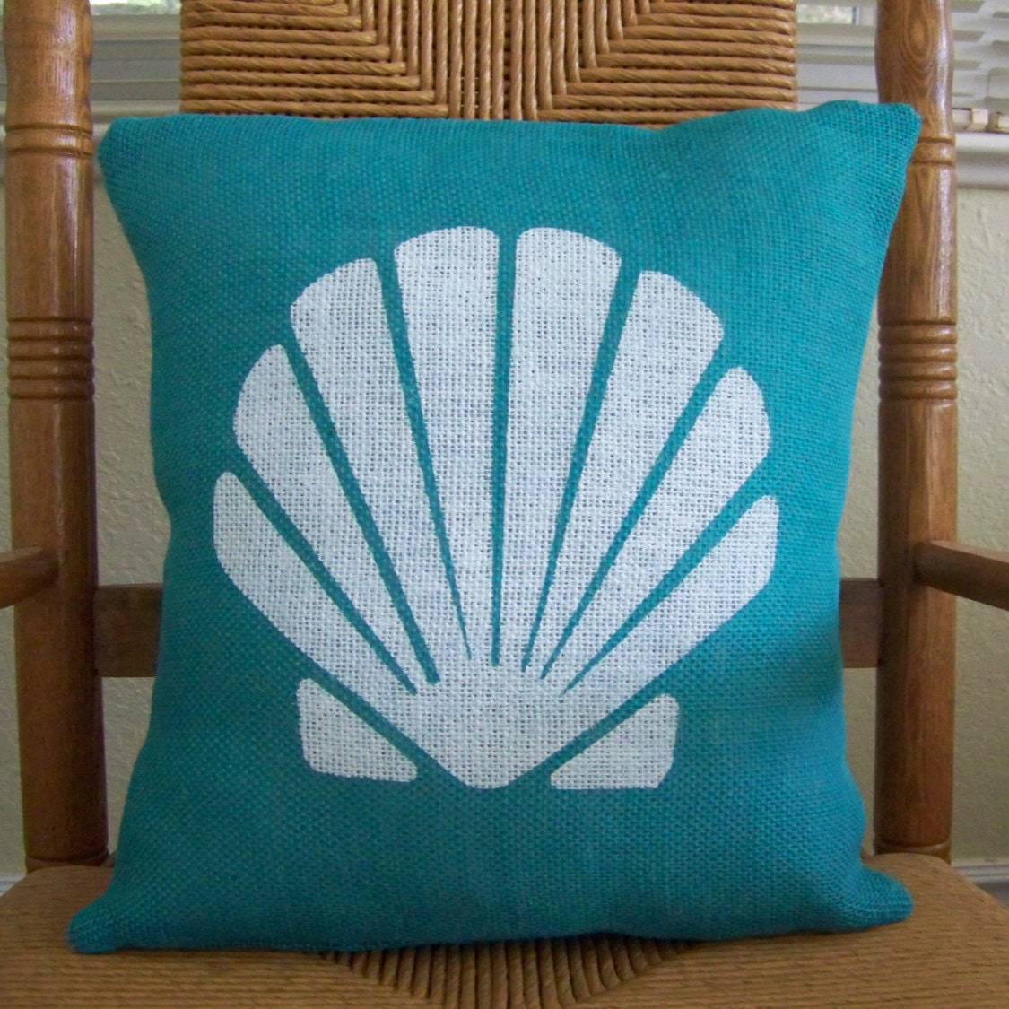 Shell pillow cover Beach pillow cover Nautical pillow