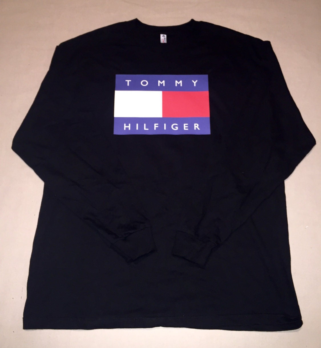 Tommy Hilfiger Logo T Shirt Long Sleeve Men's Size by COOL2THEIDEA
