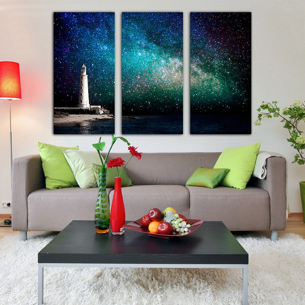 Nature Starry heavens 3 or 5 panels Extra Large Wall Art