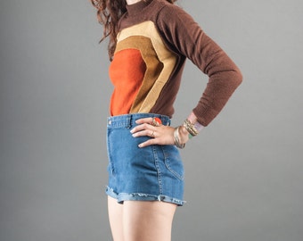 Ultimate 1970's Color Blocked Sweater