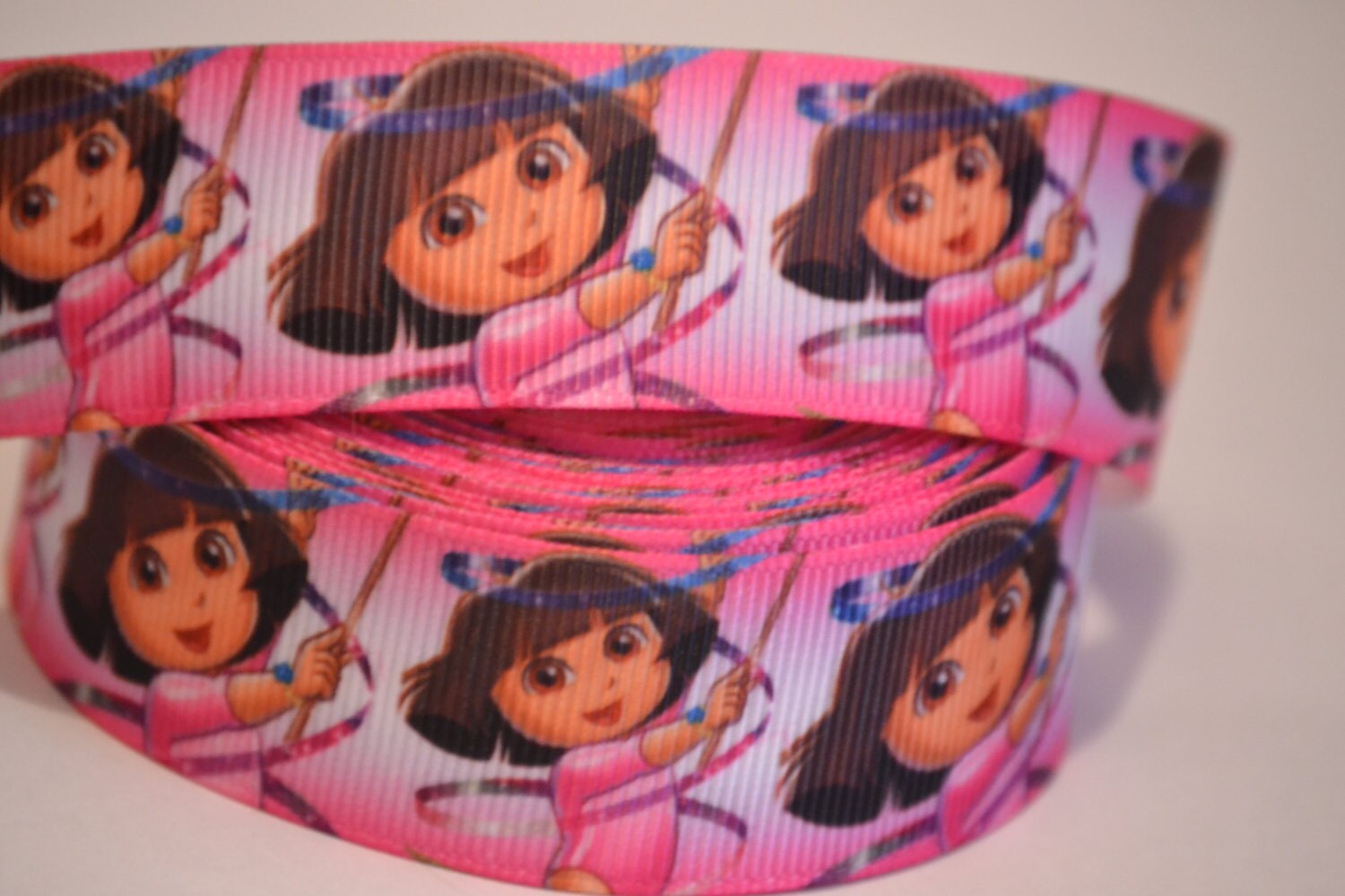 Dora the Explorer grosgrain ribbon 10 yards by LusterClusterShop