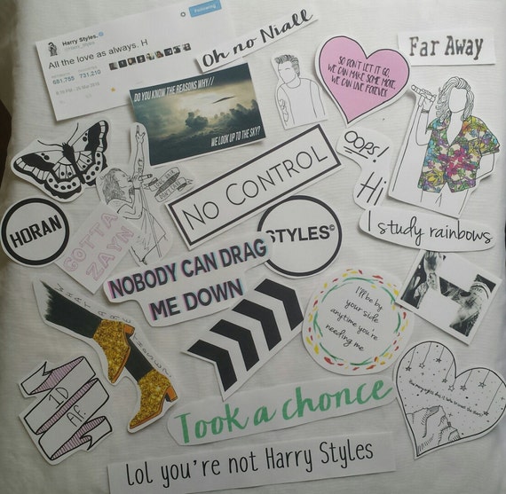 one direction inspired stickers by dontworrydolluk on etsy