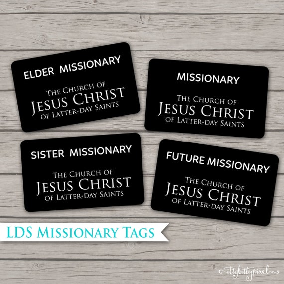 missionary tags lds printable digital boys girls future