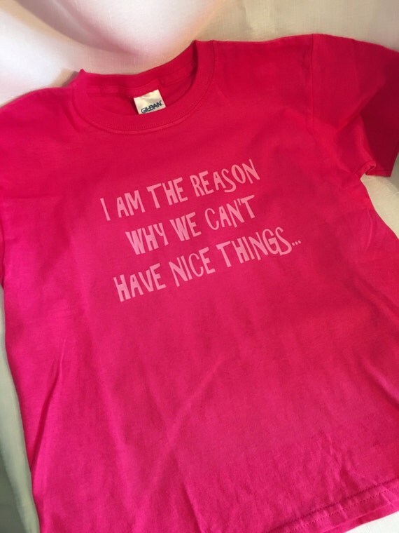 I Am The Reason Why We Can't Have Nice Things shirt Pink