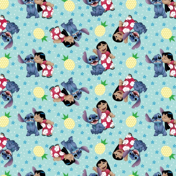 Disney Lilo & Stitch Fabric Ohana Means by TheCalicoCatFabrics