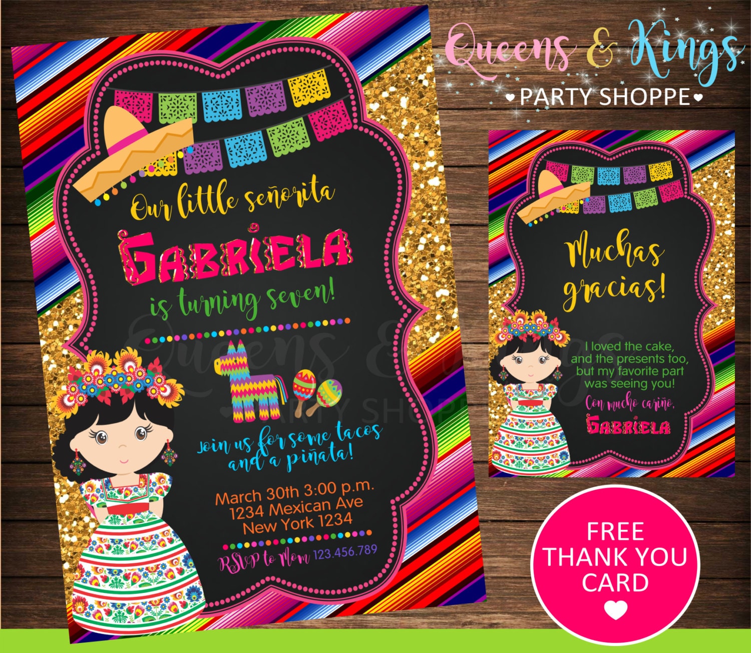 Mexican Party Invitation Free Template
