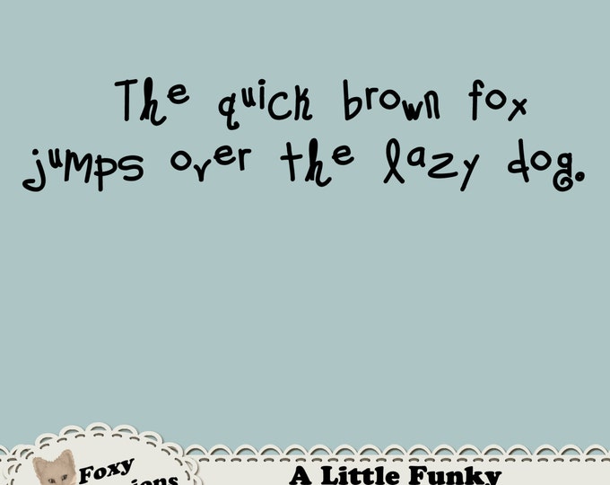 A Little Funky is a digital font that adds a personal touch to any project. You can install this on your PC or MAC & use it for any program